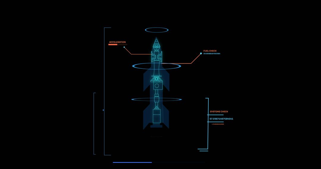 High-Tech Spacecraft Interface with Futuristic Data Visualization