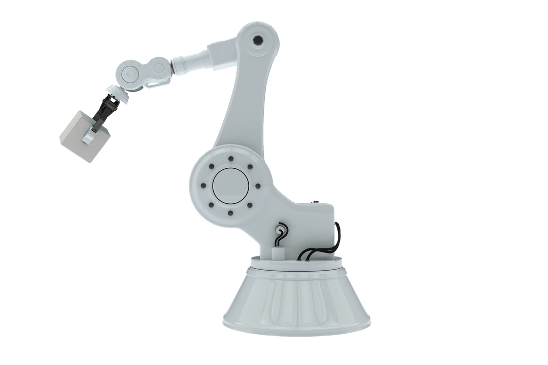 Transparent Illustration of Robotic Arm with Block for Tech Applications - Download Free Stock Images Pikwizard.com