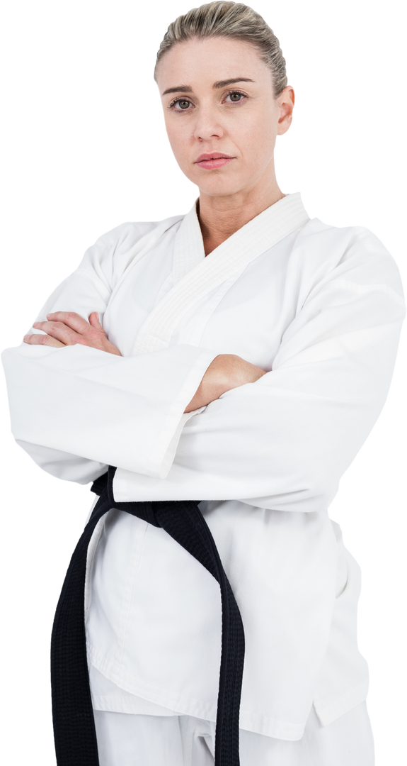 Confident Female Martial Artist with Transparent Background - Download Free Stock Images Pikwizard.com