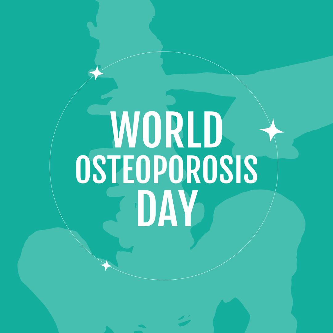 World Osteoporosis Day Awareness Poster with Bone Illustration - Download Free Stock Templates Pikwizard.com