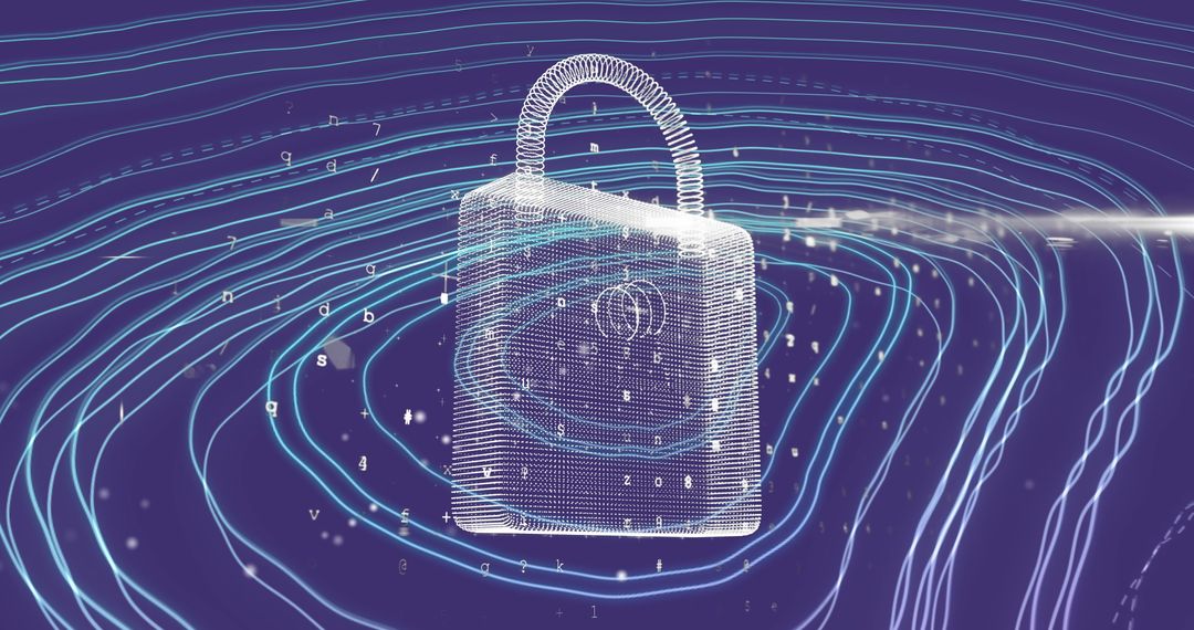Digital Padlock with Cybersecurity and Network Lines