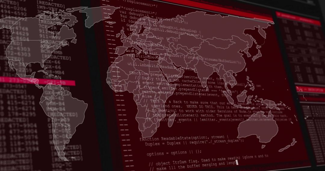 Global Cybersecurity with Programming and Encryption Code Overlay - Free Images, Stock Photos and Pictures on Pikwizard.com