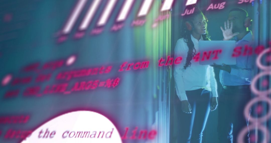 Digital Interface with Software Engineers in Server Room