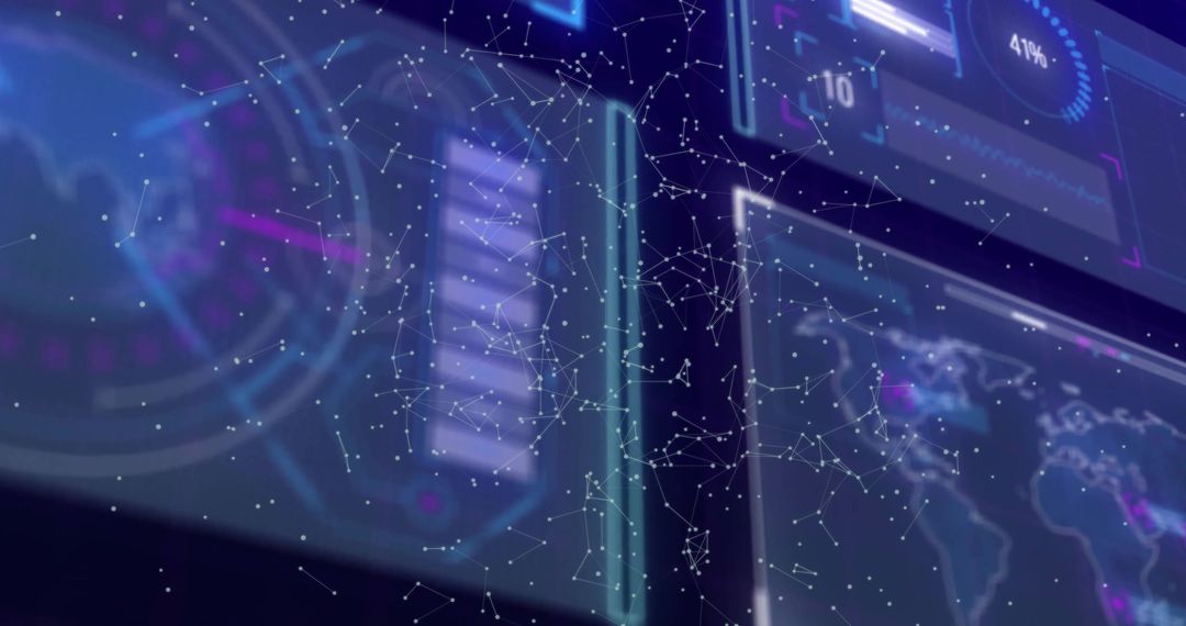 Futuristic Digital Data Networks and Global Connections