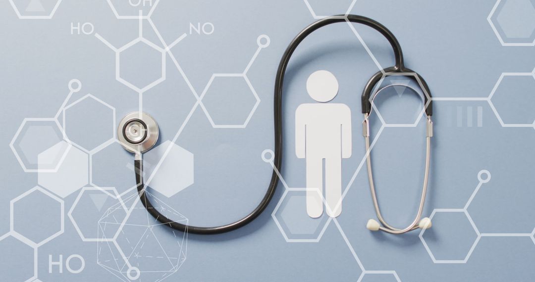 Digital Health Technology Concept with Stethoscope