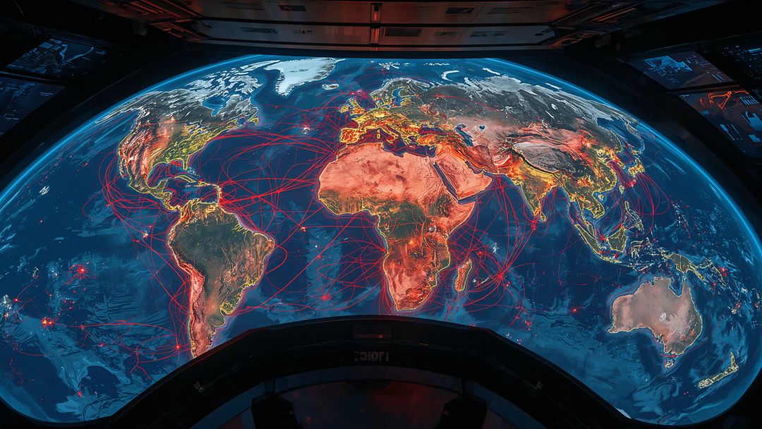 Holographic Earth Display with Dynamic Network Visualization
