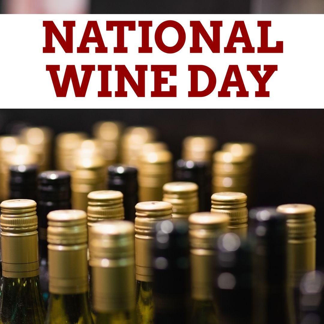 Celebrating National Wine Day with Assorted Wine Bottles - Download Free Stock Templates Pikwizard.com