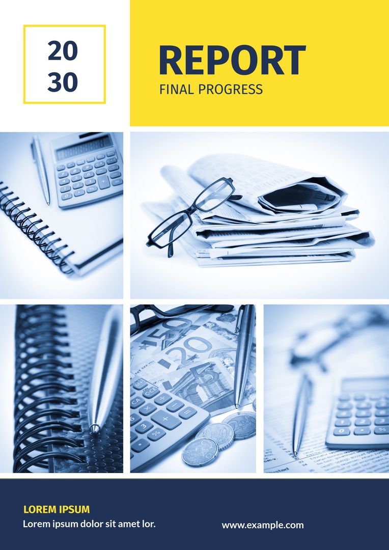 Professional Office Layout with Financial Essential Theme