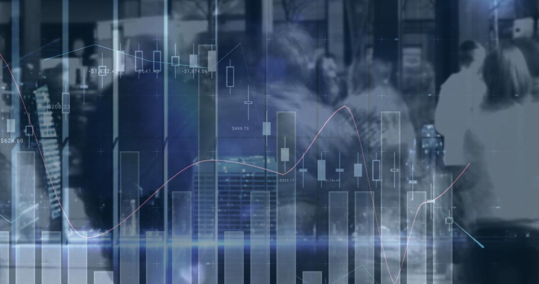 Urban Financial Data Overlays and Crowd Movement