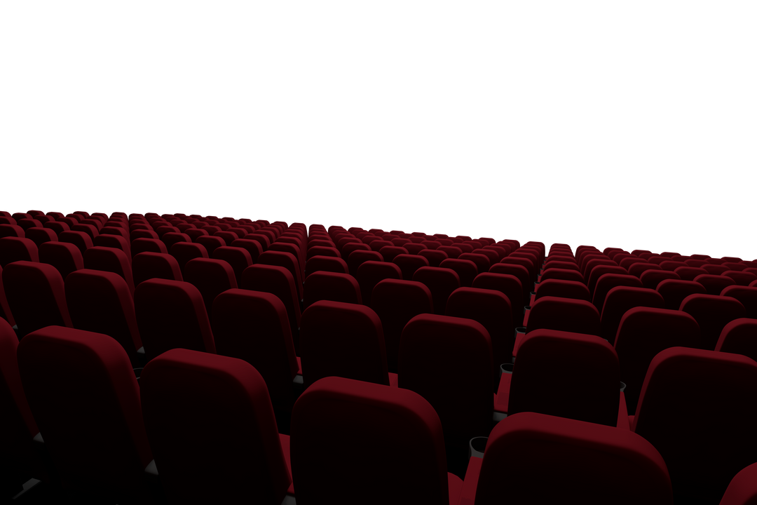 Cinema Red Auditorium Seats on Transparent Background Representing Comfort and Entertainment - Download Free Stock Images Pikwizard.com