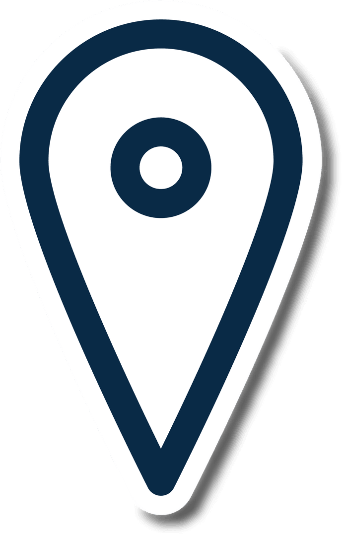 Vector Location Pin Symbol on Transparent Background