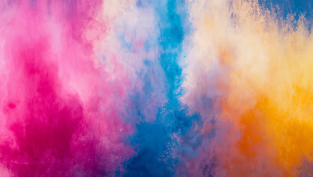 Vibrant Colorful Powder Cloud Creating Dynamic Artistic Background