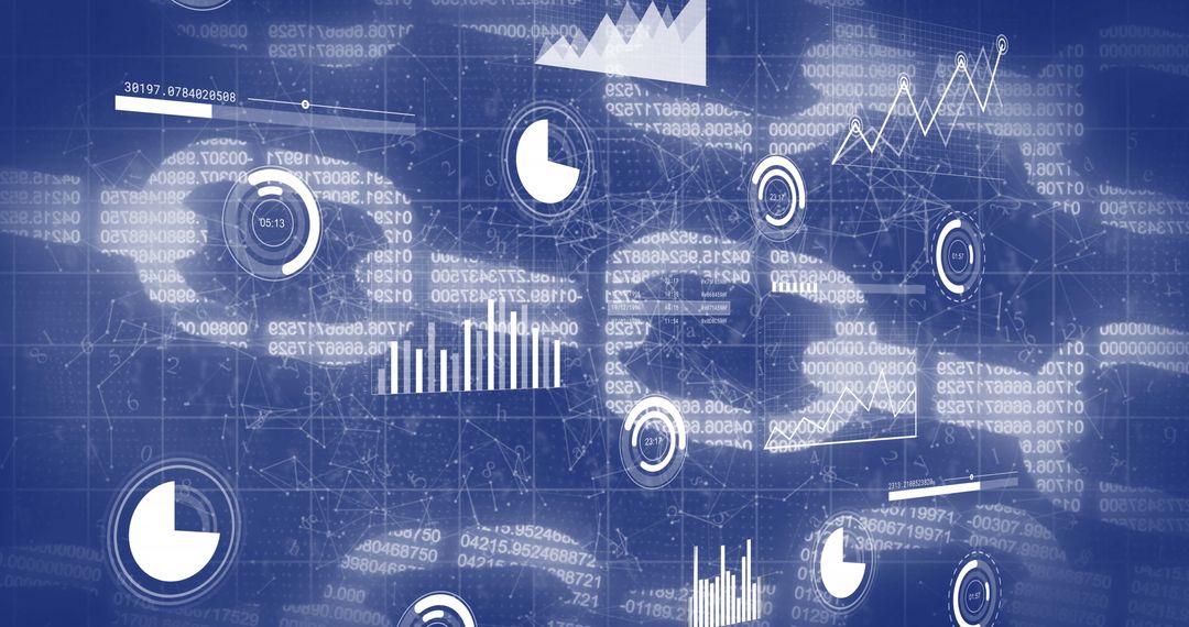 Digital Interface Displaying Cyber Security Analysis and Network Connections
