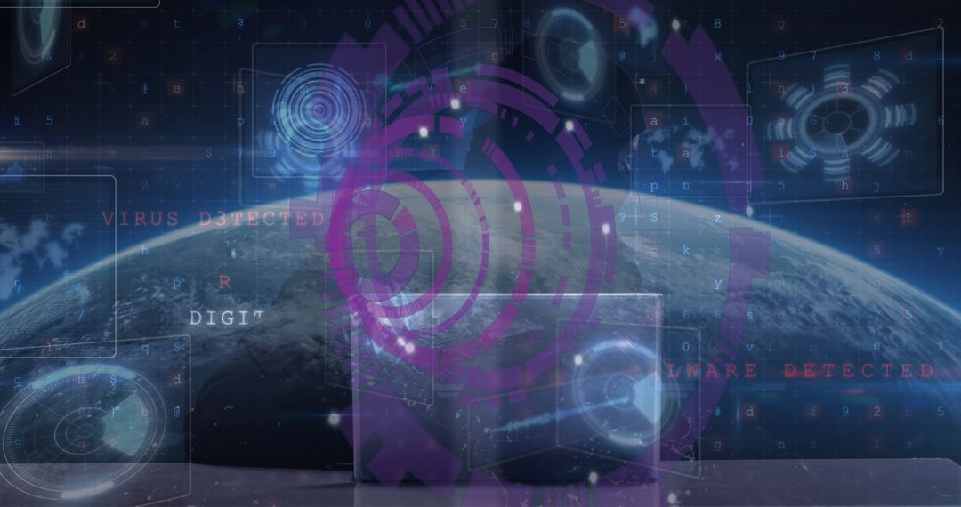 Digital Technology Interface with Virtual Globe