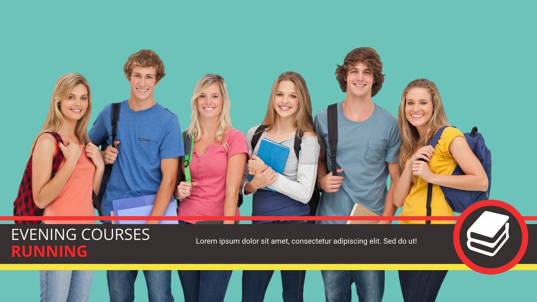 Diverse Students Celebrating Evening Course Opportunities