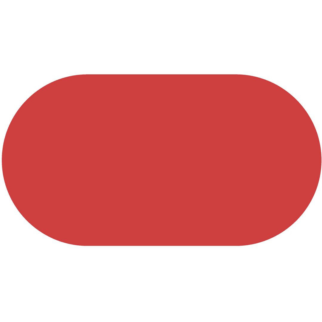 Red Rounded Label Isolated on Transparent Background for Design