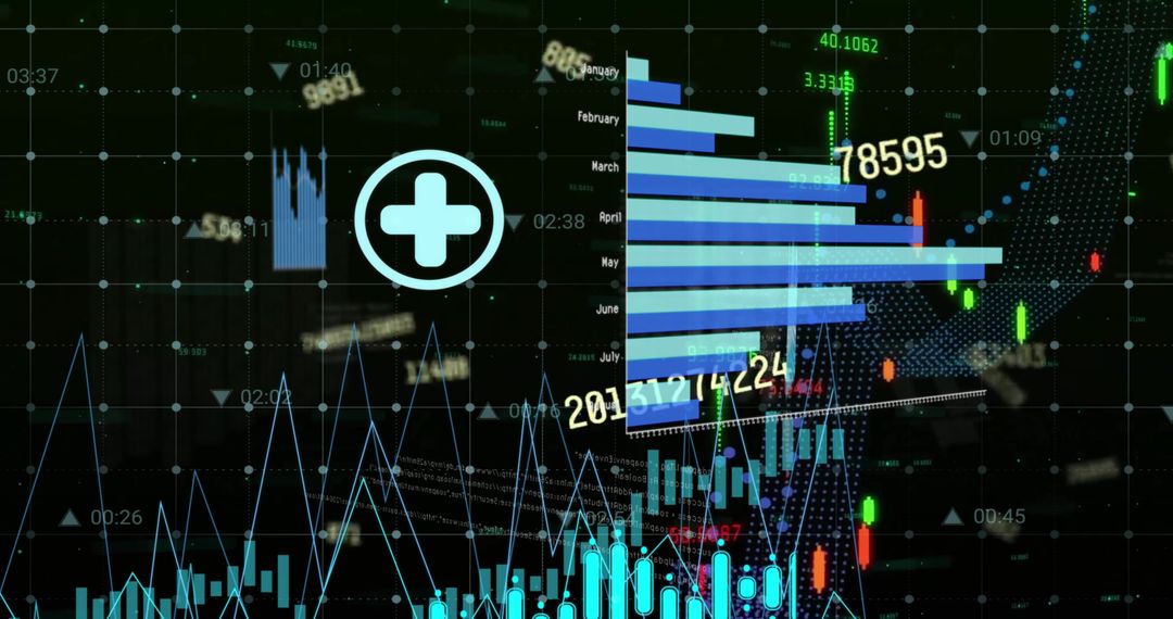 Digital Financial Data Analysis in a Dark Themed Interface