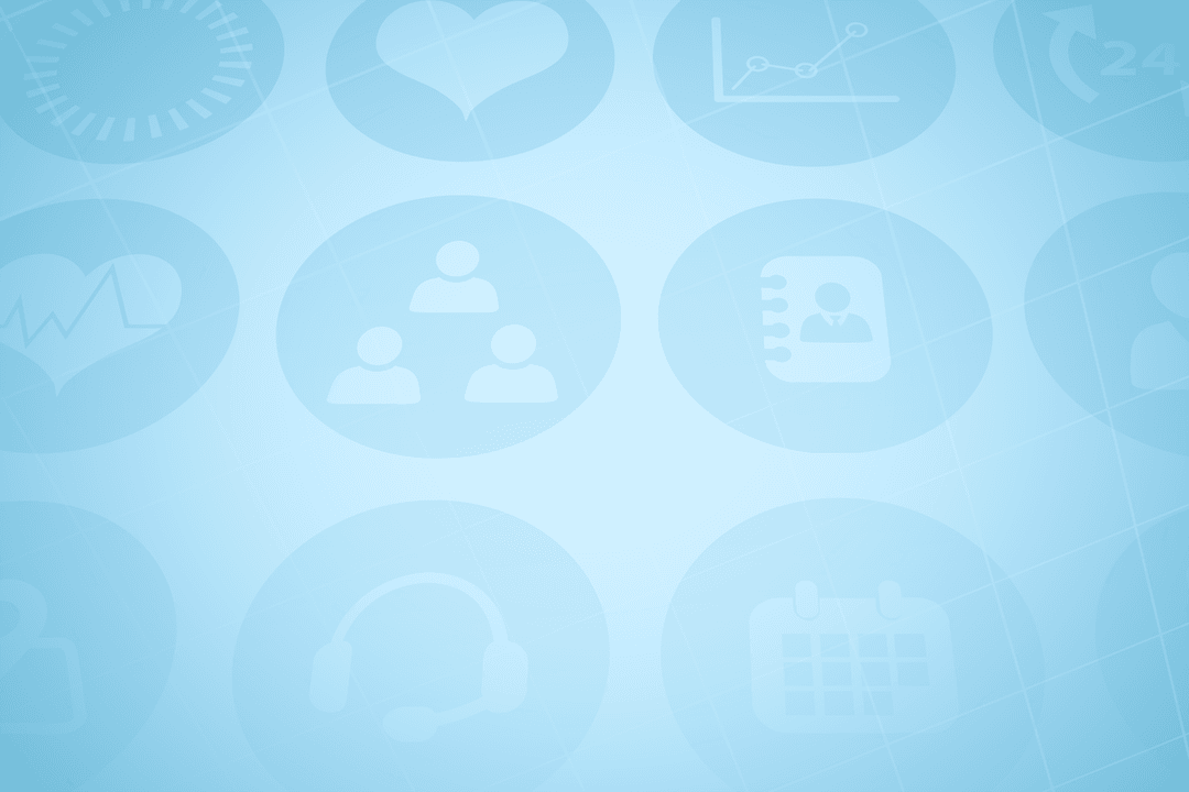 Transparent Network Icons on Blue Technology Background