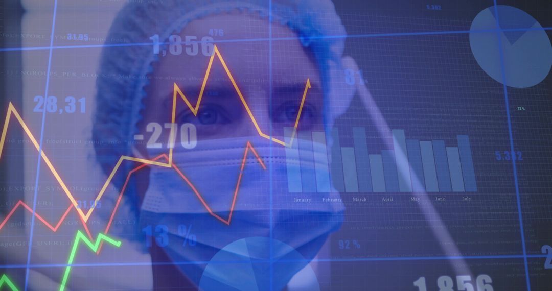 Clinician analyzing digital data in medical environment