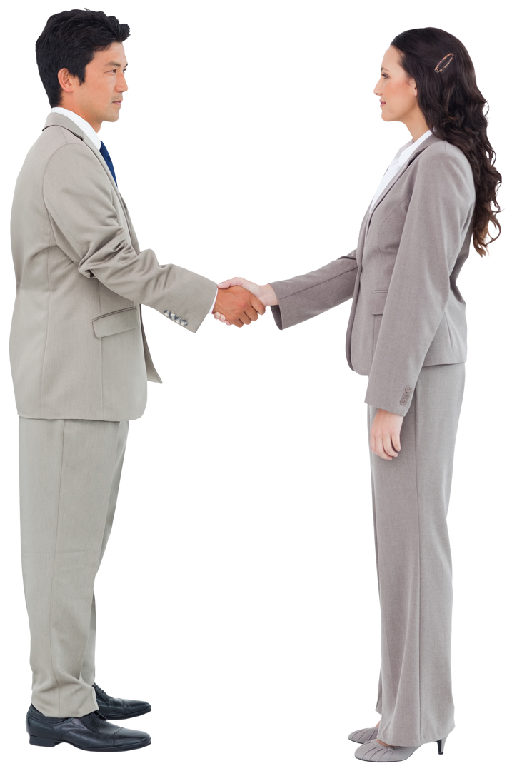 Transparent Business Professionals Shaking Hands Partnership - Download Free Stock Images Pikwizard.com