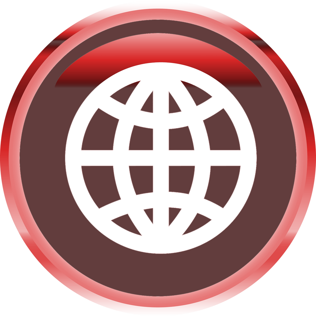 Red Globe Icon on Transparent Background for Social Media Design - Download Free Stock Images Pikwizard.com