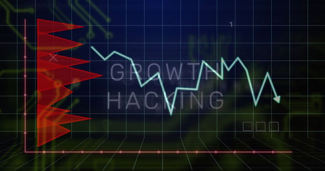 Futuristic Growth Hacking Data Analytics Concept