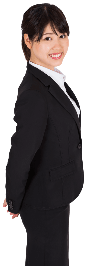 Smiling Business Professional on Transparent Background