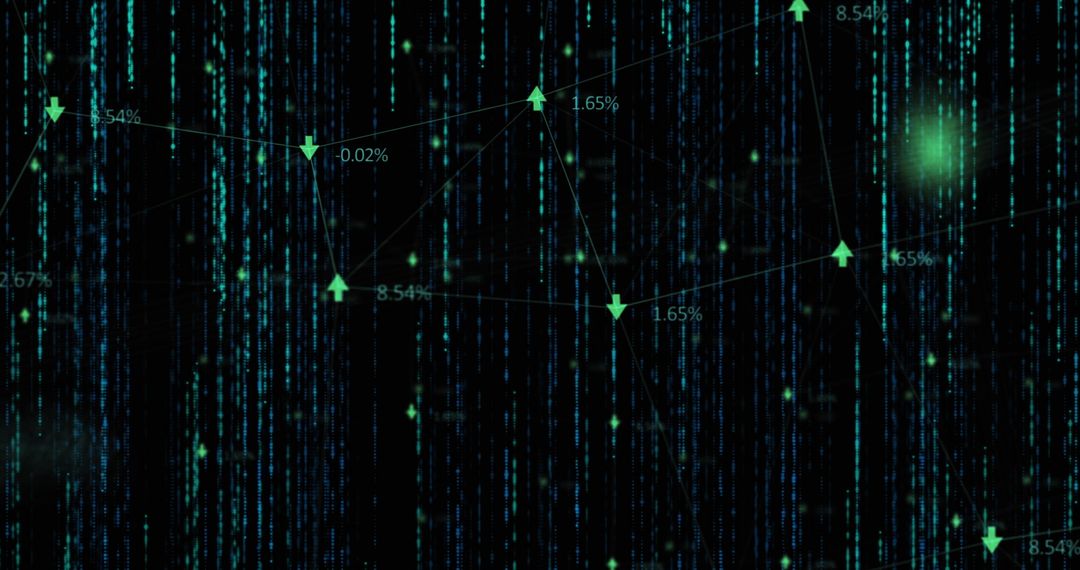 Visual Cascading Arrows and Data Streams in Digital Interface - Free Images, Stock Photos and Pictures on Pikwizard.com