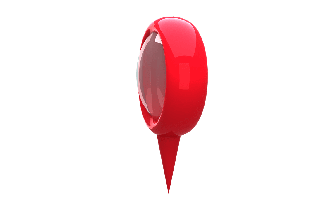 Close-Up of Red Transparent Navigation Marker Pin - Download Free Stock Images Pikwizard.com