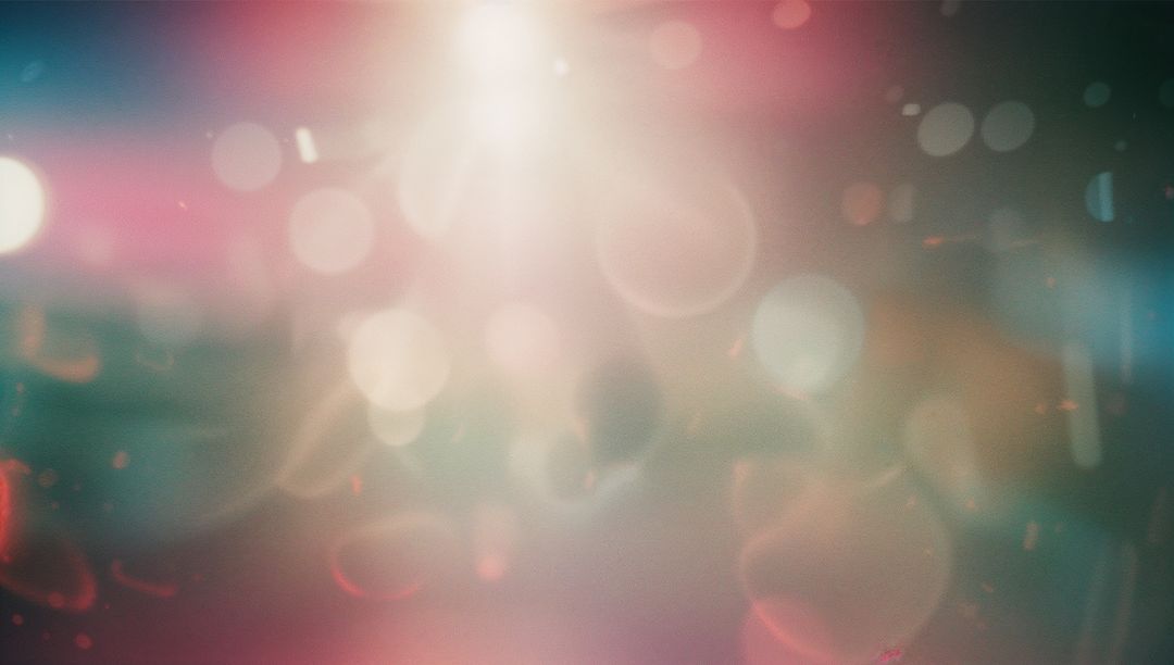 Ethereal Light Flares and Bokeh in Dreamy Color Blend