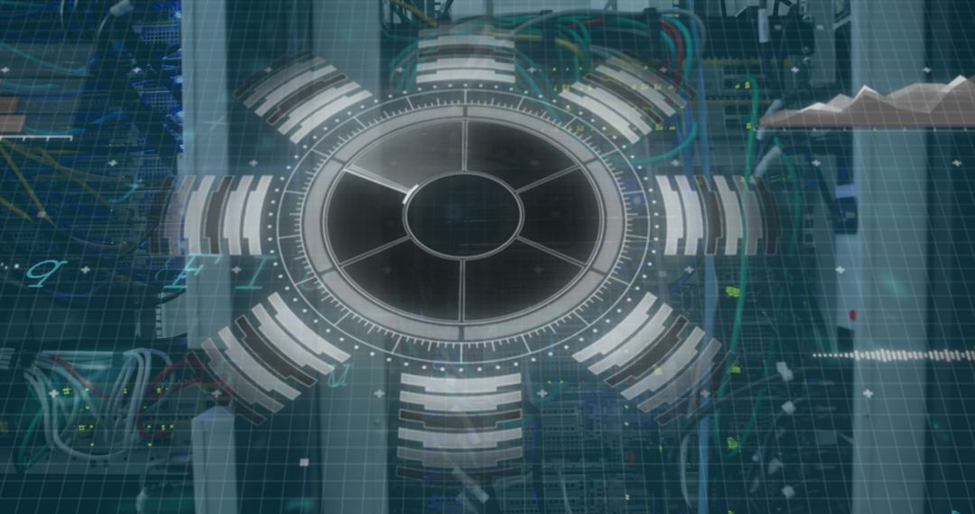 Futuristic Interface with Data Processing and Server Technology - Free Images, Stock Photos and Pictures on Pikwizard.com