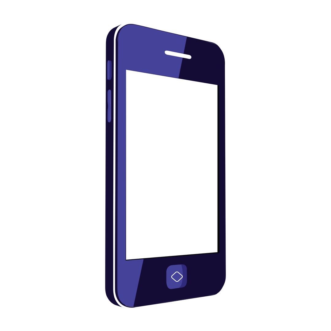 Transparent Mobile Phone Illustration in Dark Blue Color - Download Free Stock Images Pikwizard.com