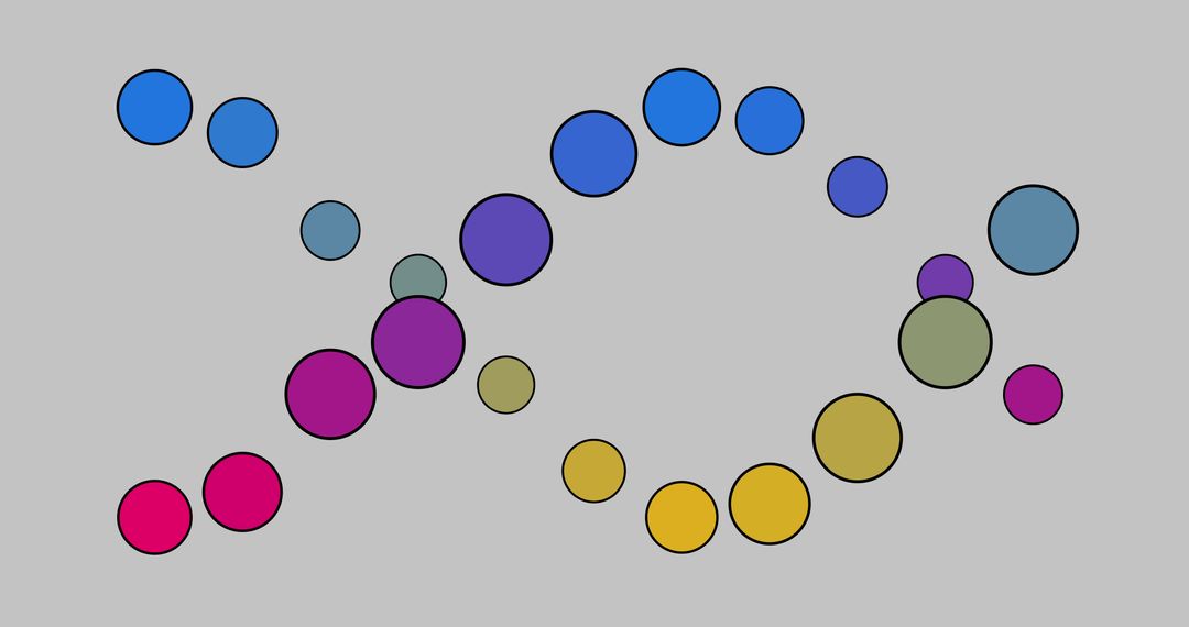 Digitally Rendered DNA Strand on Gray Background