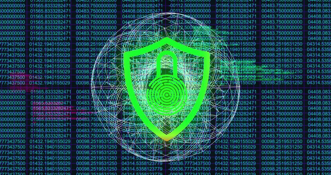 Cybersecurity Matrix Security Concept