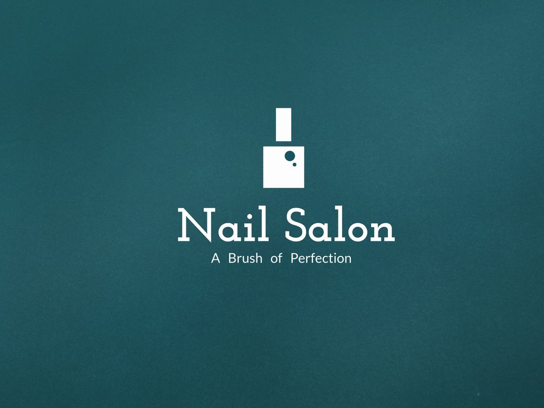 Minimalistic Nail Salon Logo Design for Elegant Branding