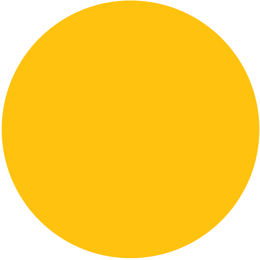 Big Yellow Circle on Transparent Background Illustration Design