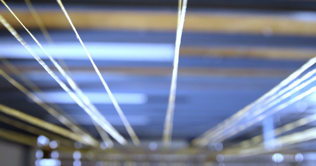 Close-up of Thread Machine in Rope Production