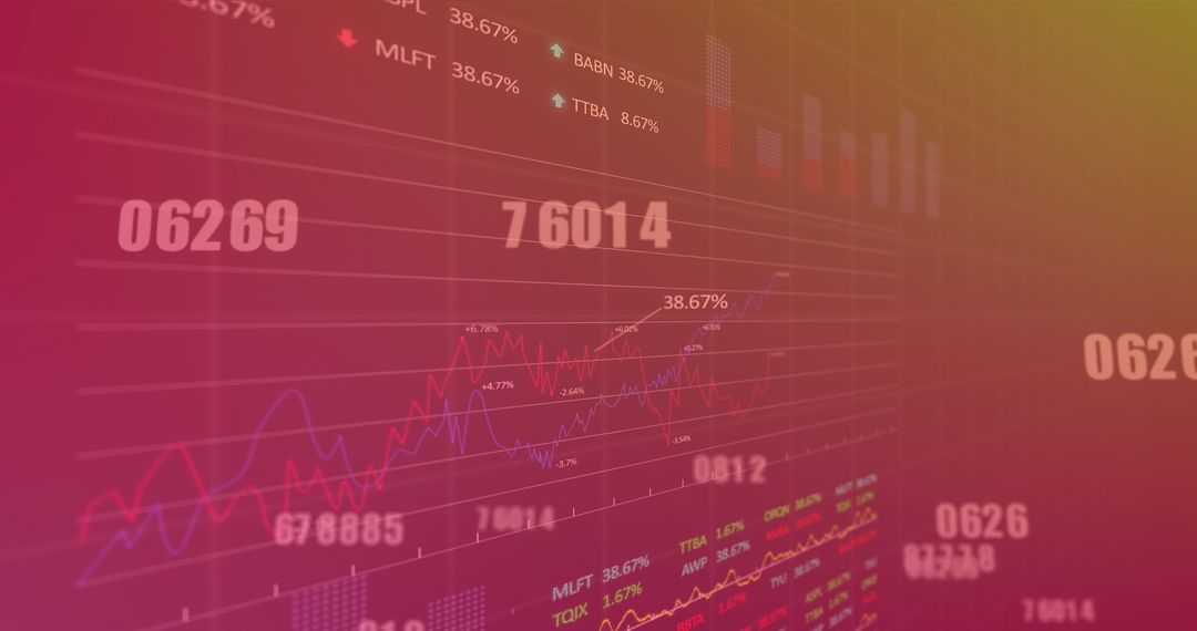 dynamic stock market data display in digital hologram interface - Free Images, Stock Photos and Pictures on Pikwizard.com