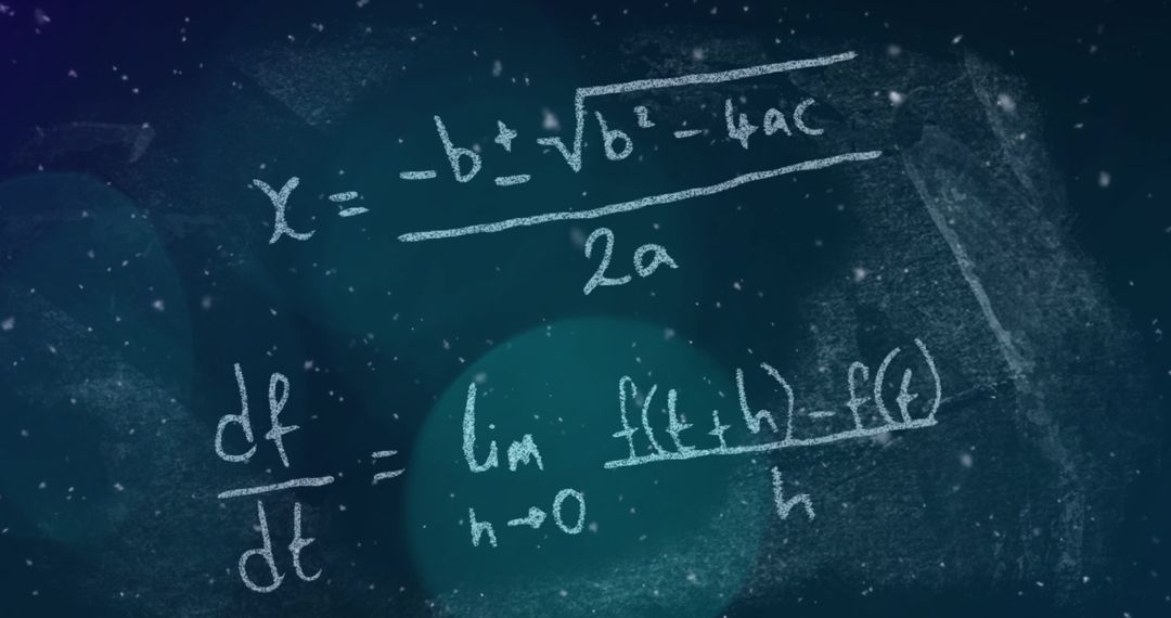 Digital Calculation Enhanced Mathematical Equations Clouds