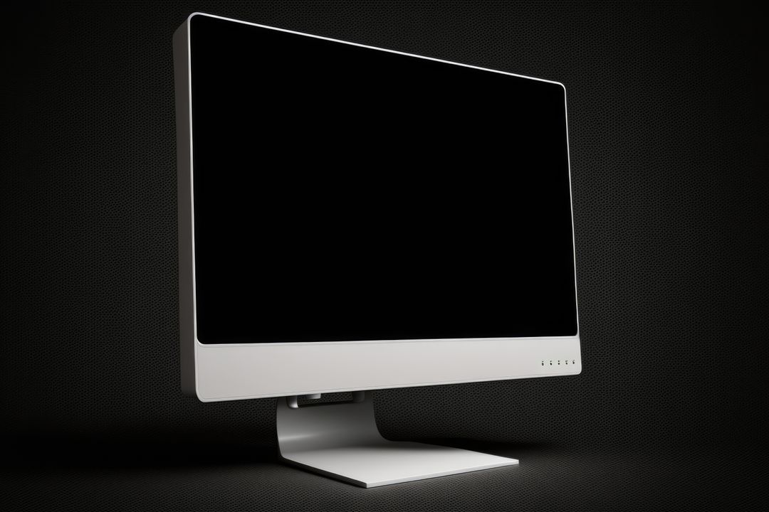 Computer monitor with blank screen and copy space, created using generative ai technology - Free Images, Stock Photos and Pictures on Pikwizard.com