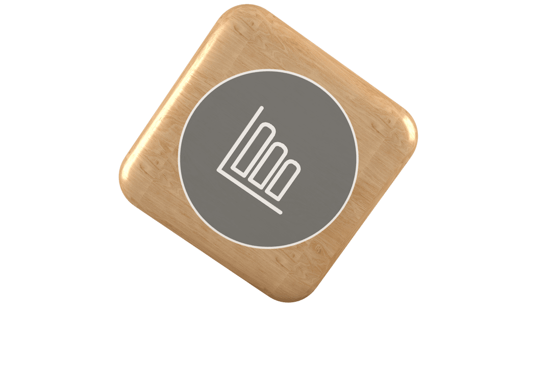 Transparent Brick with Diagram on Isolated Background