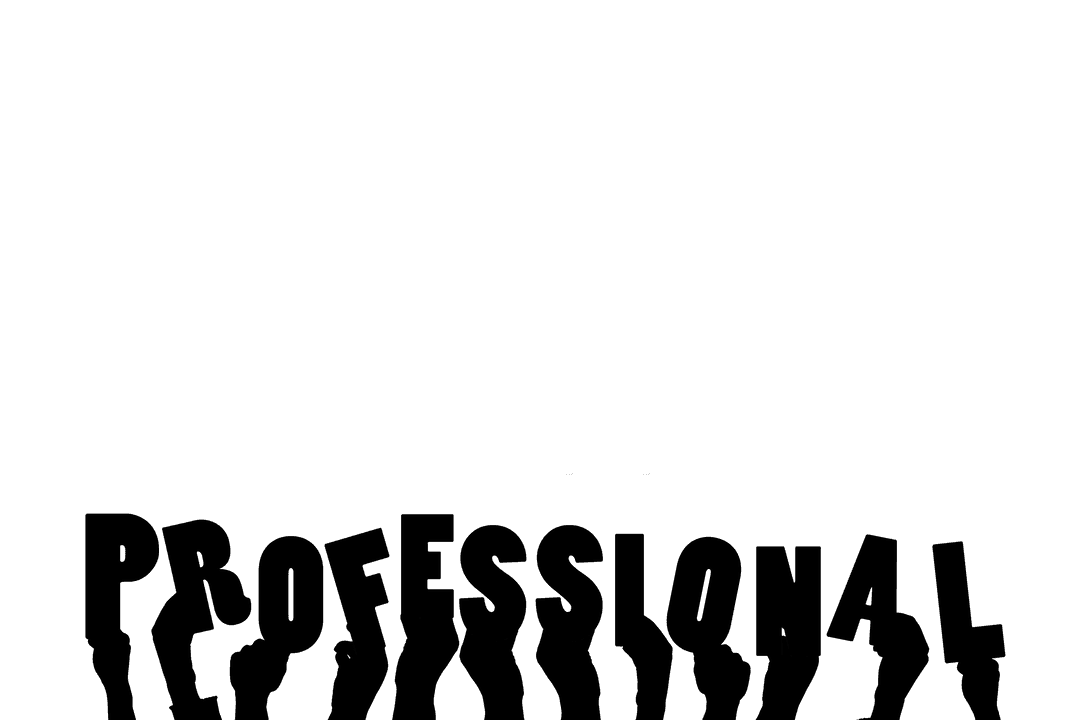Professionalism Text Design on Transparent Background