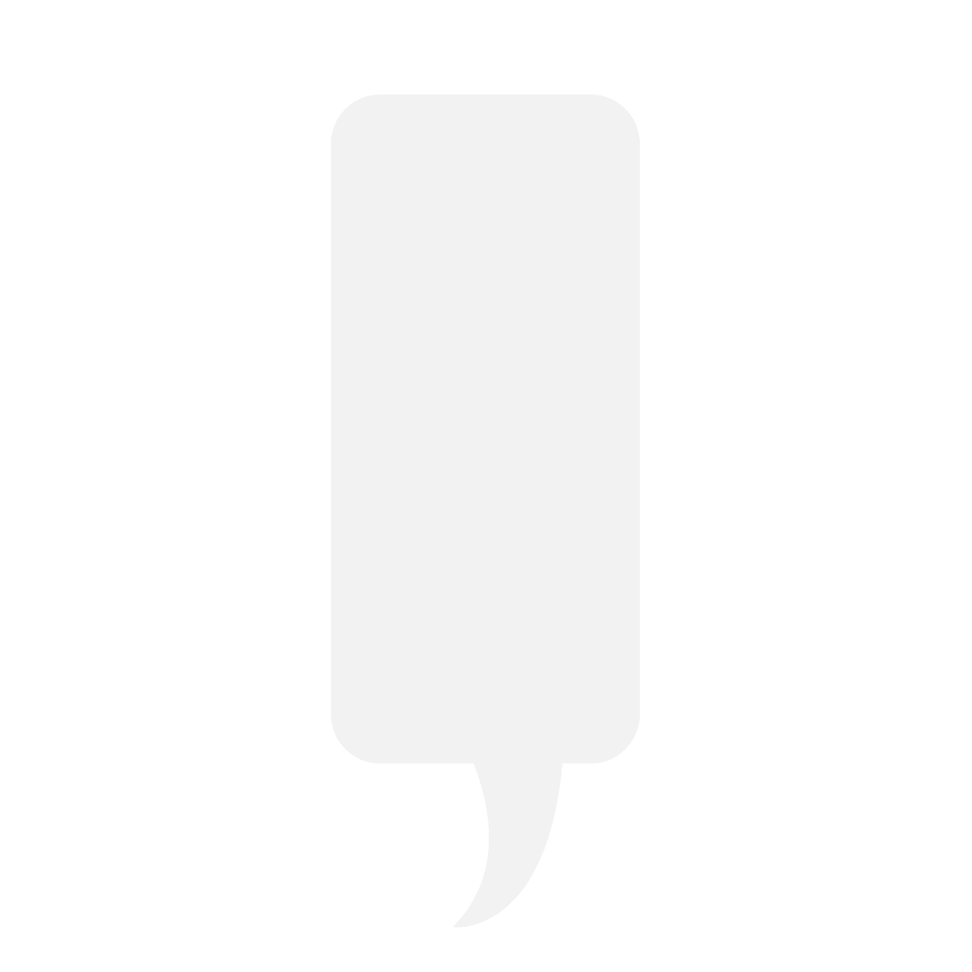 Minimalist Speech Bubble on Transparent Background