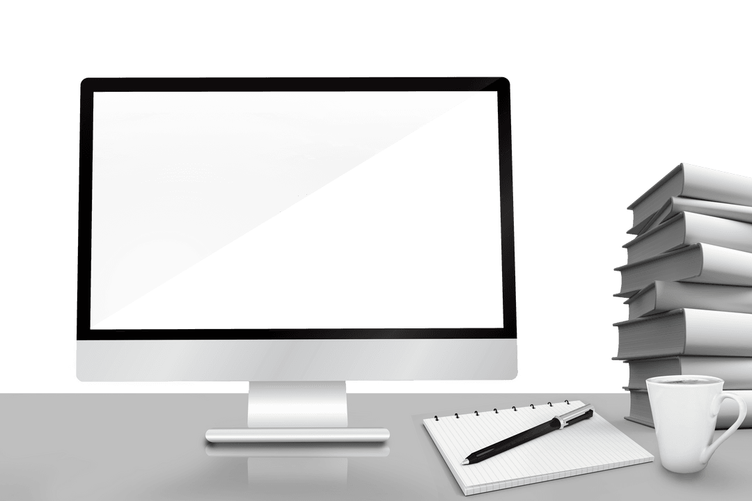 modern computer monitor with copy space on transparent background - Download Free Stock Images Pikwizard.com