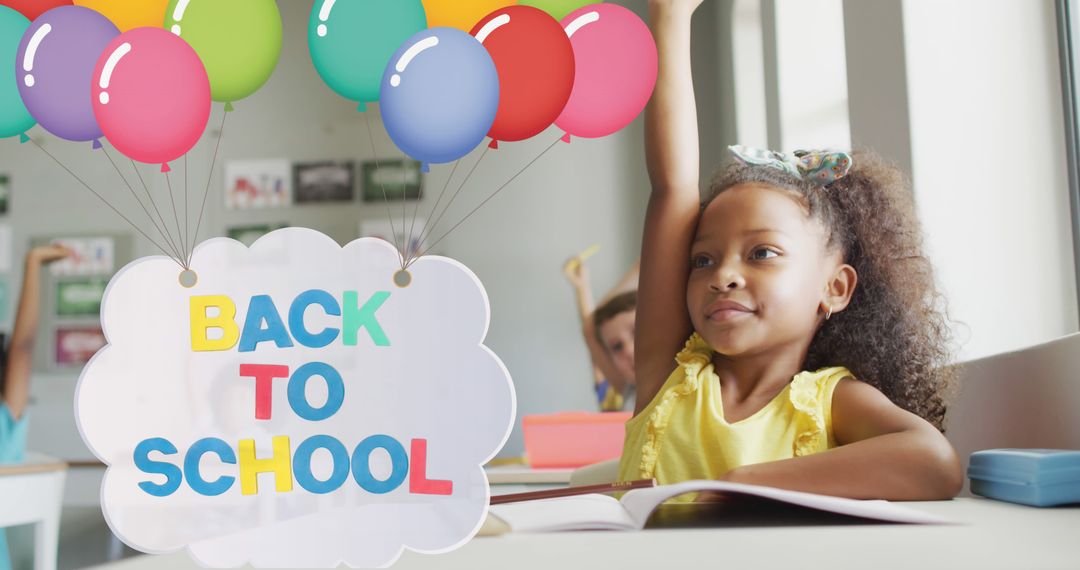 Joyful Return to School with Enthusiastic Children