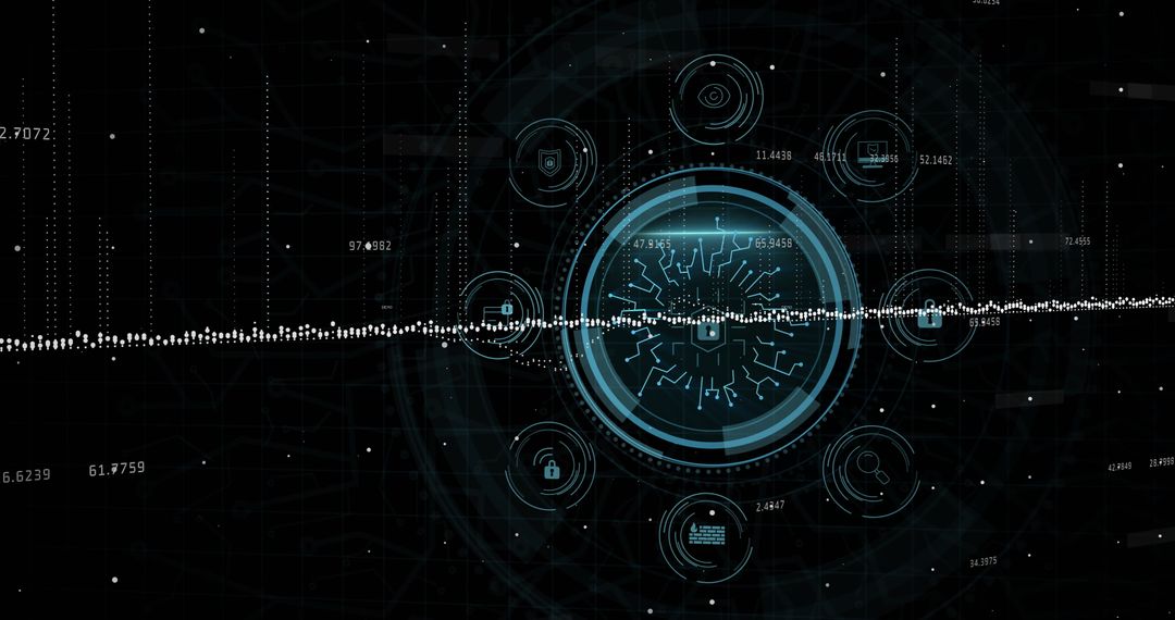 cybersecurity interface with global data network visualization - Free Images, Stock Photos and Pictures on Pikwizard.com