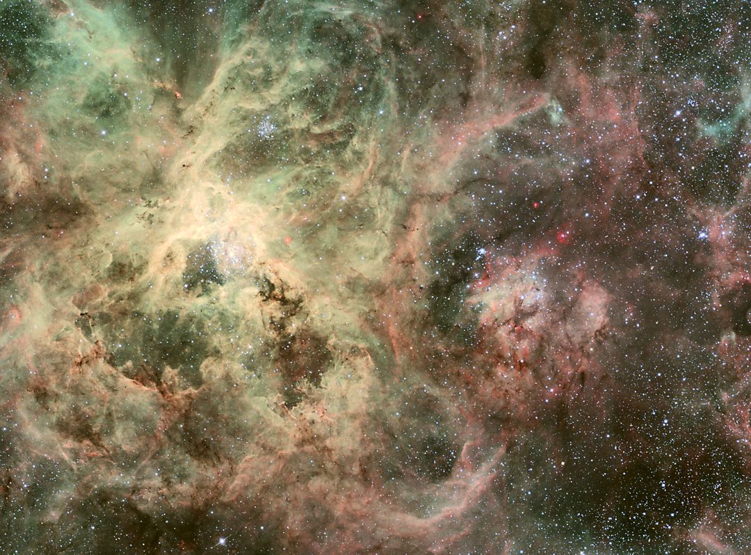 ESO 2.2-m WFI Image of the Tarantula Nebula - Free Images, Stock Photos and Pictures on Pikwizard.com
