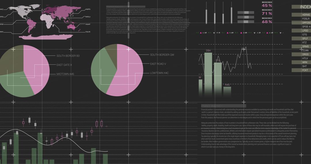 Global Data Analytics Visuals with Graphs and Pie Charts - Free Images, Stock Photos and Pictures on Pikwizard.com