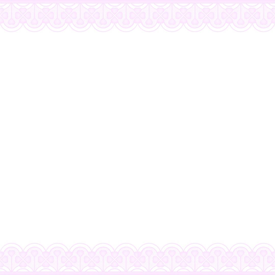 Elegant Scalloped Lace Border with Vintage Design, Transparent Background