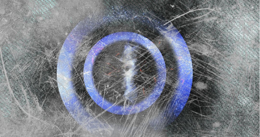 Metallic Number One on Distressed Grey Background